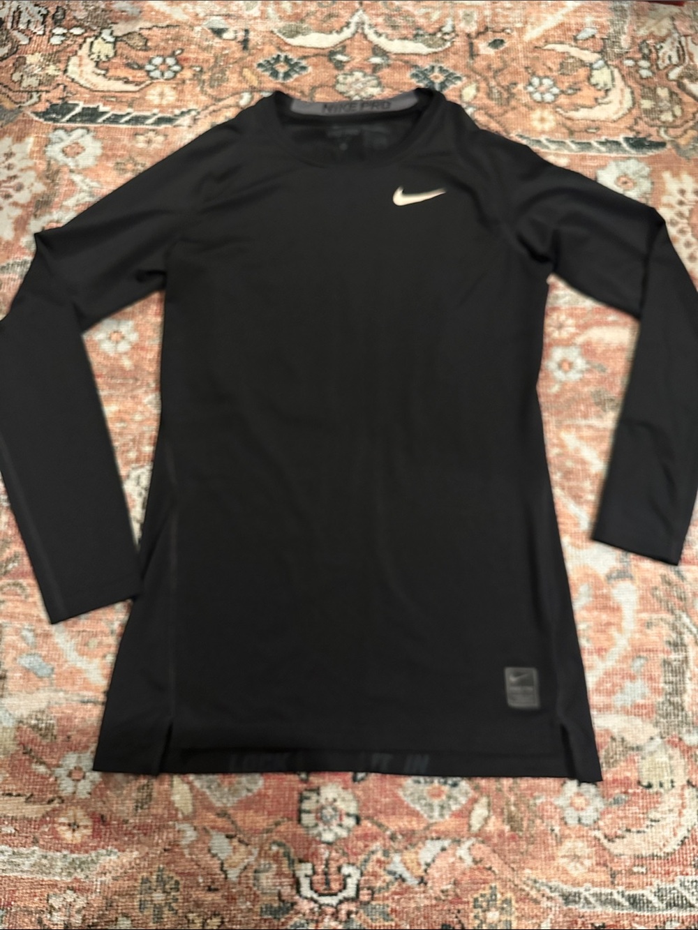 Nike Pro Men’s Black Long Sleeve Athletic Dri-Fit Top Size Medium